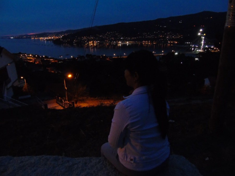Ría de Vigo de noche